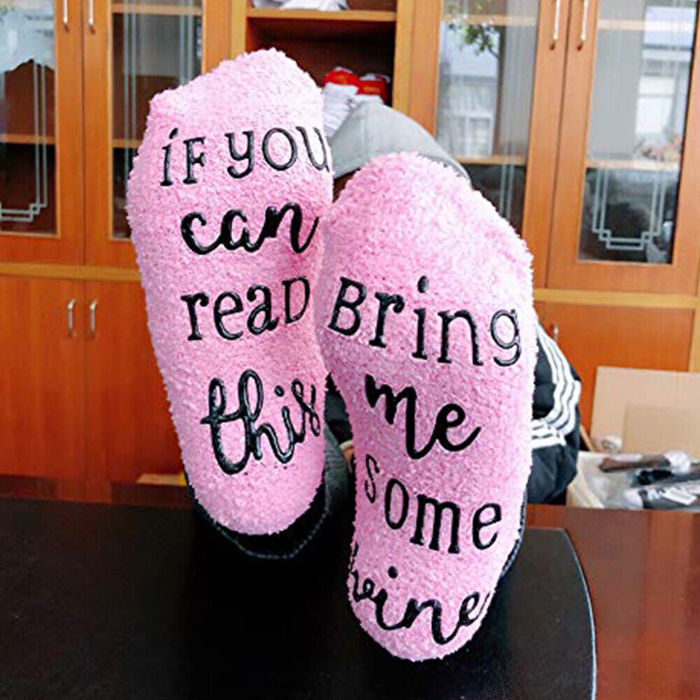 Thicken Women Coral Fleece Socks Calf Socks Absorb Sweat Sleep Socks (Pink)