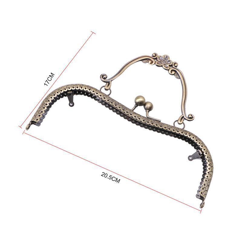 Metal Frame Kiss Clasp Lock Arch For Sewing Handbag Purse Coin Bag 20.5cm x 17cm