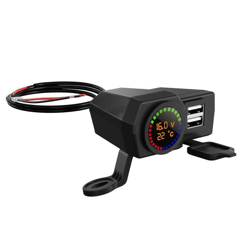 Multifunctional Phone Charger for Motorcycle Handlebar/Back Mirror Waterproof