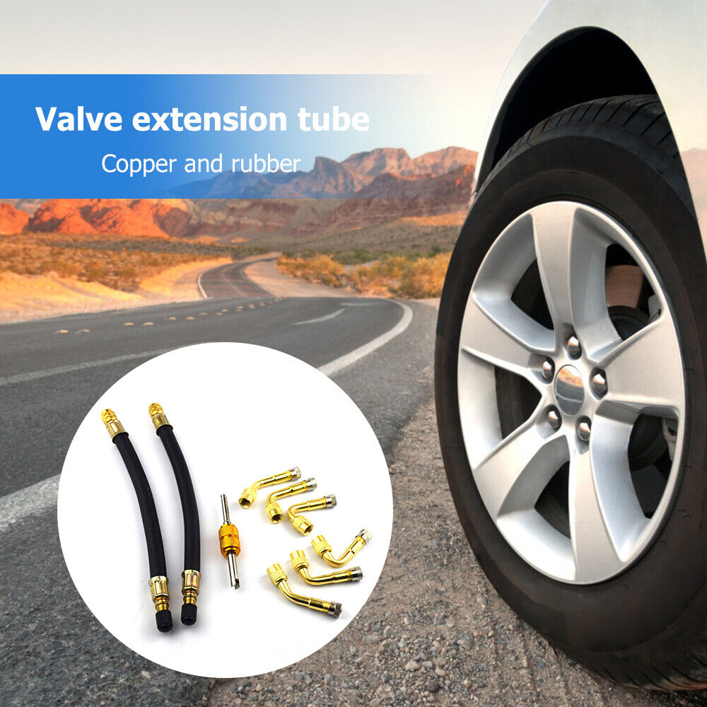 45 90 135 Degree Bend Tire Valve Extension Adapter Set for Motorcycle Bike