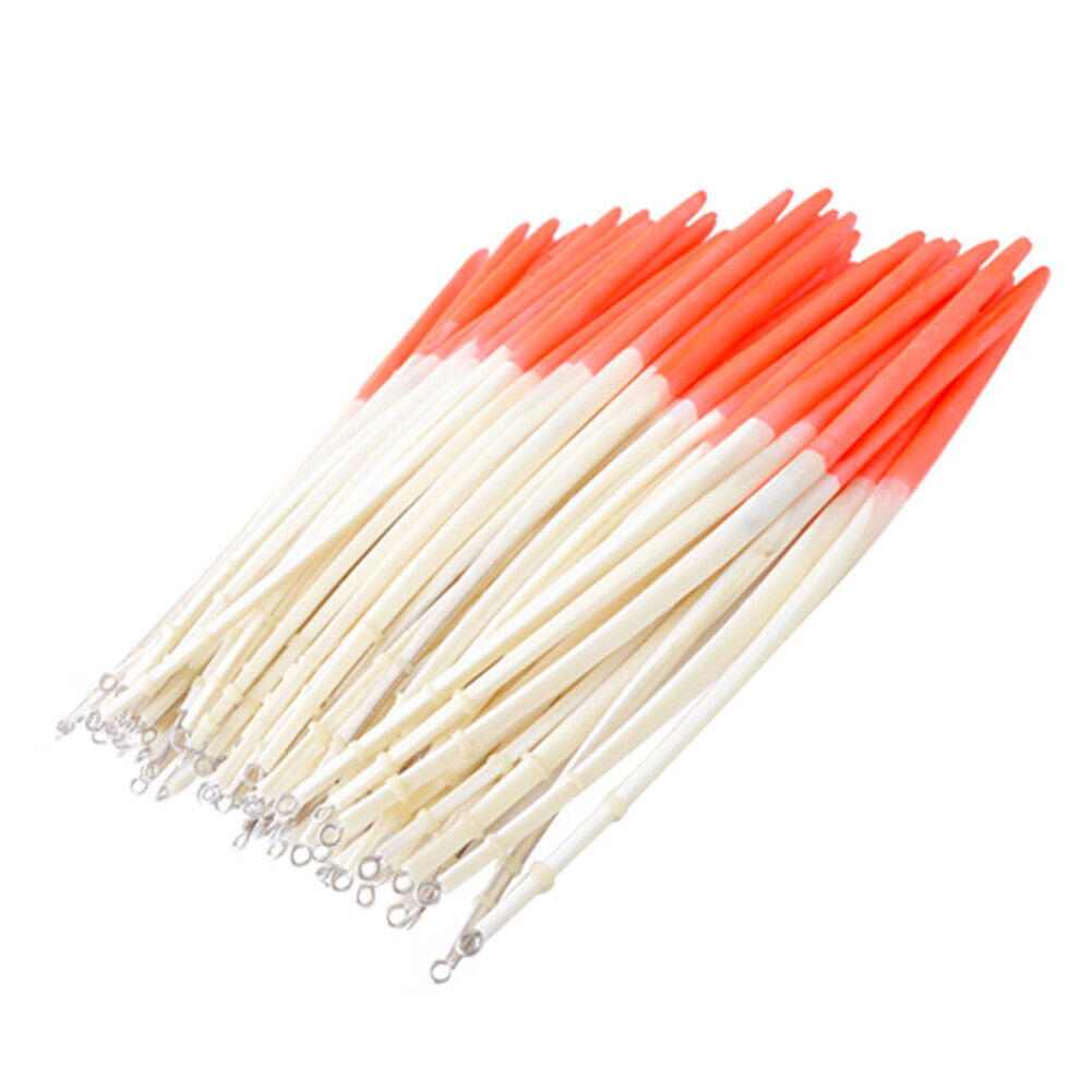 10pcs 18.5cm Feather Float Hard Tail Fishing Float with Rings for Fishing