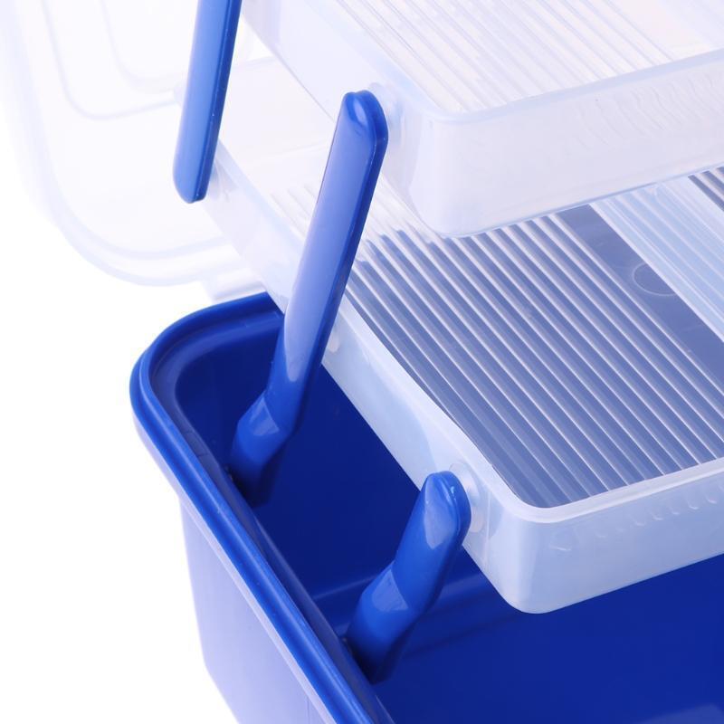 Portable Fishing Tackle Box Lure Bait Hooks Storage Case Organizer Outdoor New