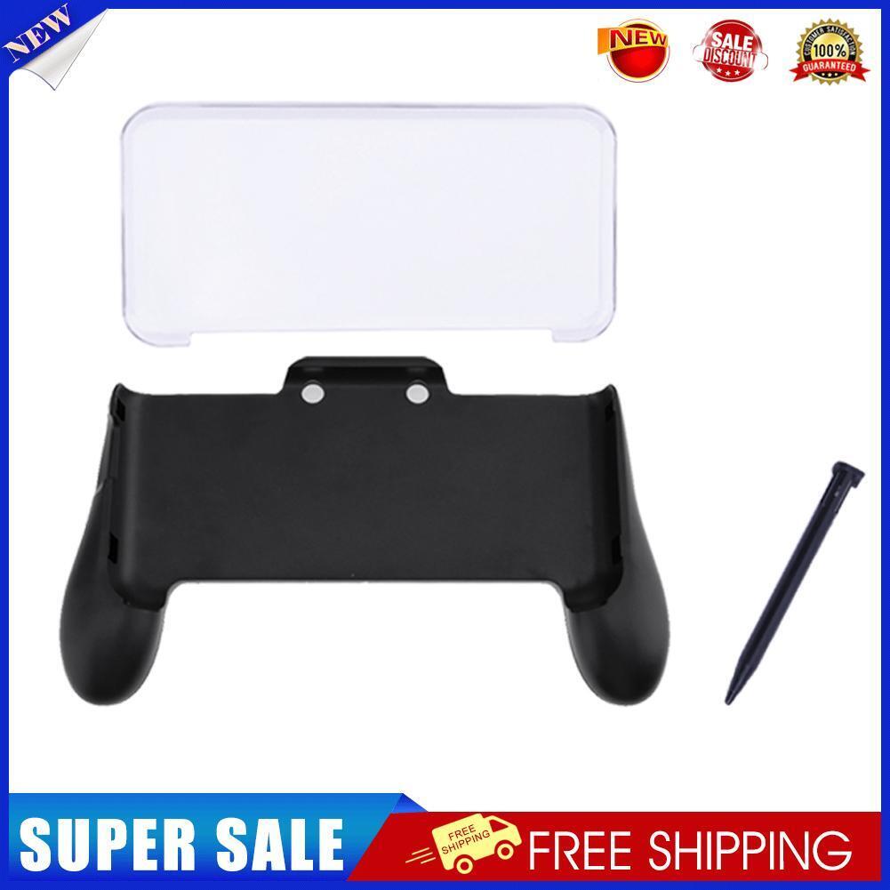 3 in 1 Hand Grip+Crystal Case+Plastic Stylus Pen for Nintendo NEW 2DS LL XL