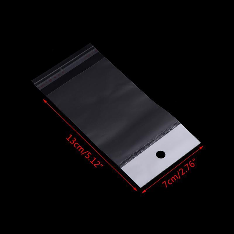 100Pieces Self Sealing Cellophane Bags Adhesive Seal Plastic Resealable Bags