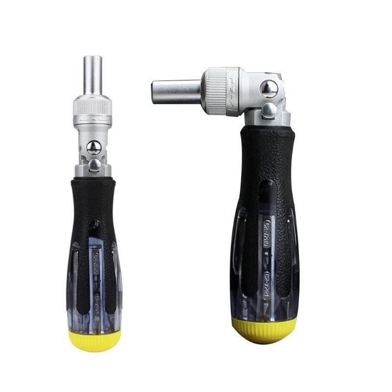 Ratchet Screw Wrench with Magnetic for Non-precision Repair Tool 1.38x7.28"