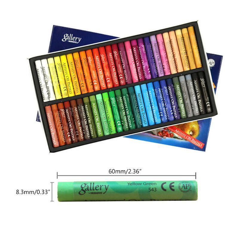 48 Vibrant Colors Child Oil Pastels Graffiti Soft Crayons for Classroom Rewards