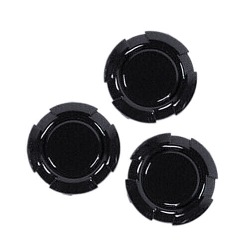 Black ABS Door Key Jack Cover Trim Decor 3pc Fit For Jeep Wrangler JK 2007-2017