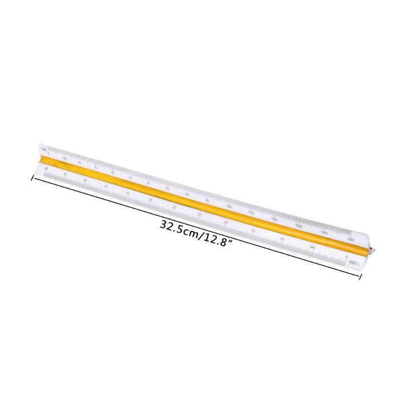 30cm Plastic Triangular Scale Ruler Architect Engineer Drafting Measuring Tool