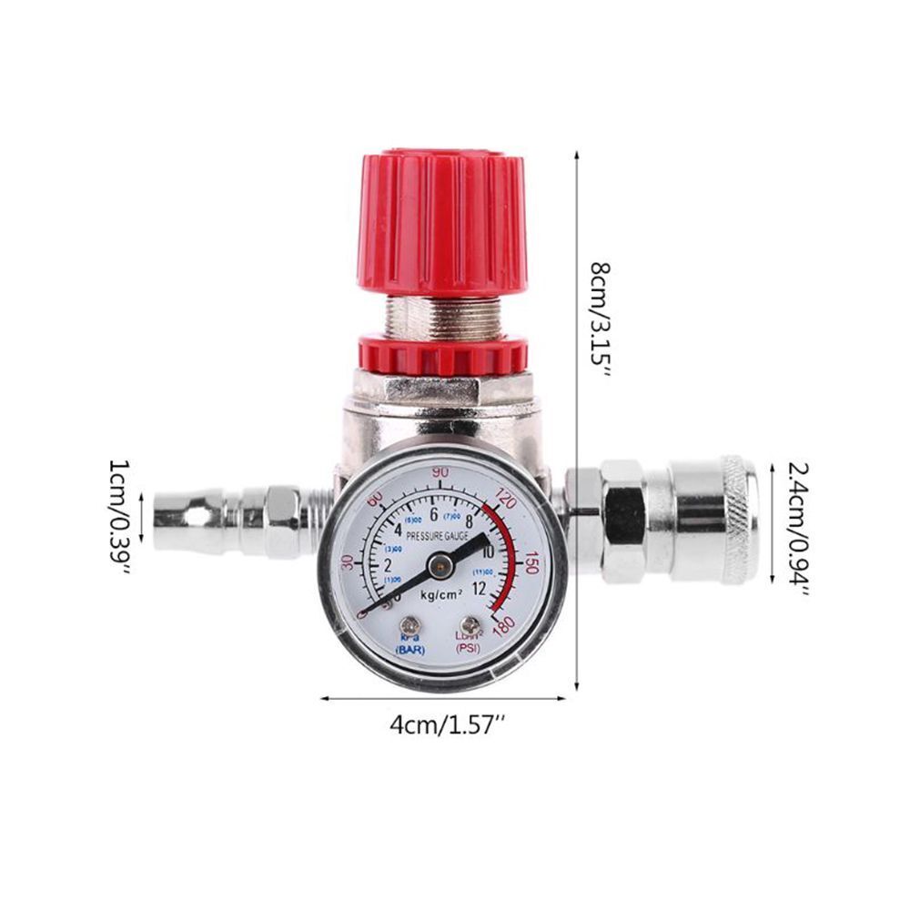 Processor Valve Gauge Pressure Regulator Switch Control Male/Female Connector