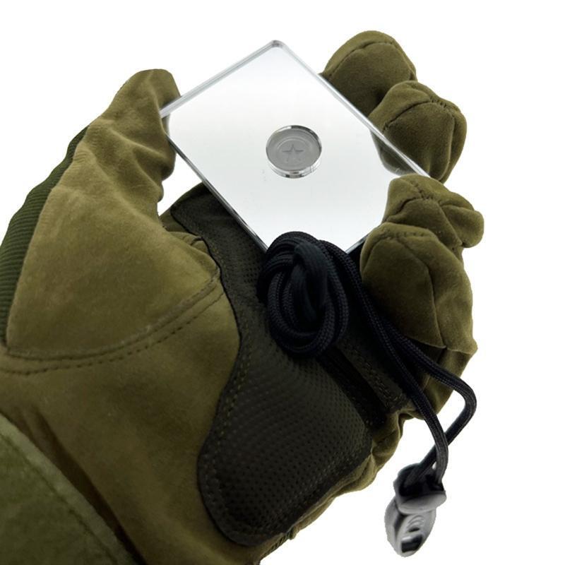 Signal Mirror Survival Mirror Portable Camping Mirror Emergency Signaling Mirror
