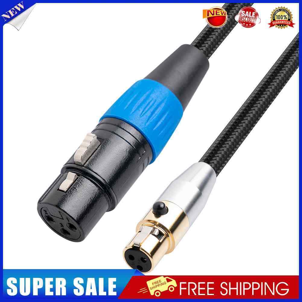 3 Pin Converter Adapter Mini XLR Female to XLR Female Audio Cable (5m)