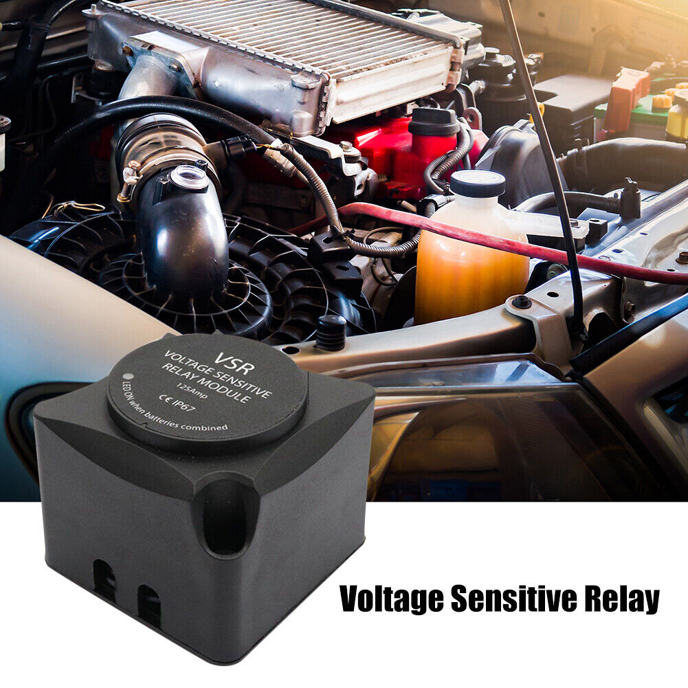 12V 140A Voltage Sensitive Split Charge Relay VSR Battery Isolator Charge