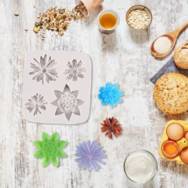 DIY Fondant Moulds Silicone Chocolate Moulds Cake Decorations Baking Accessories