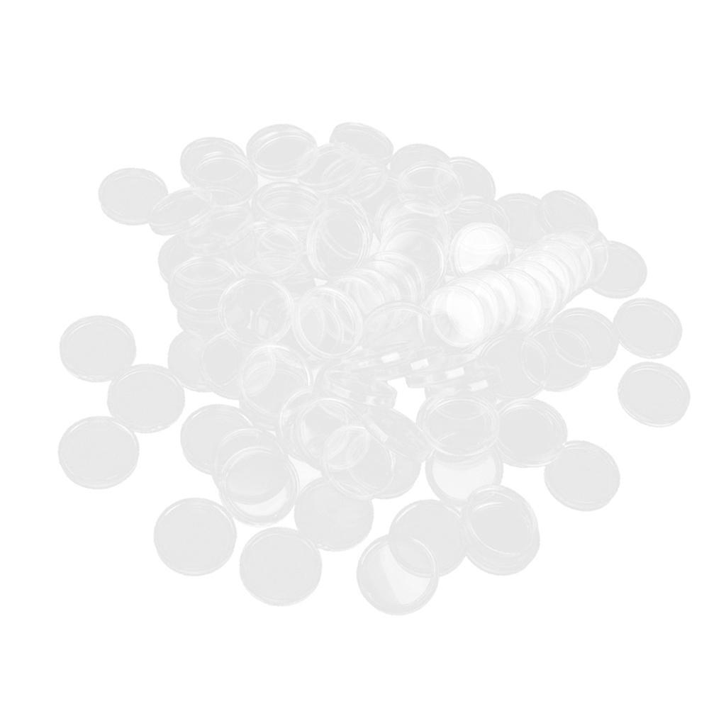 200/lot Transparent Commemorative Coin   Organizer Container Holder