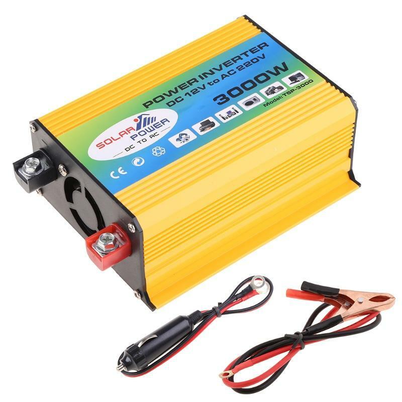 Boat Car 3000W Converter Power Inverter DC 12V to AC 220V Invertor USB Charger