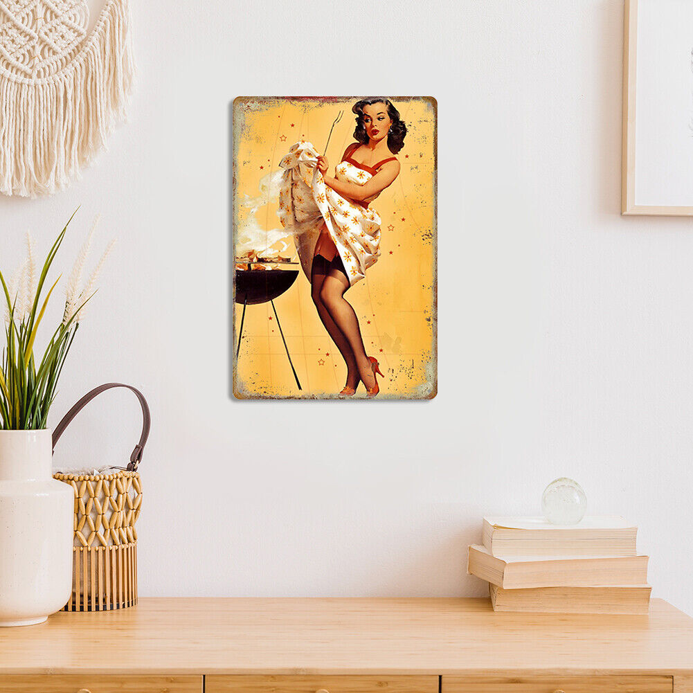 Rust Free UV Protected Metal Women Sign Bar Wall Home Poster (9222 (3))