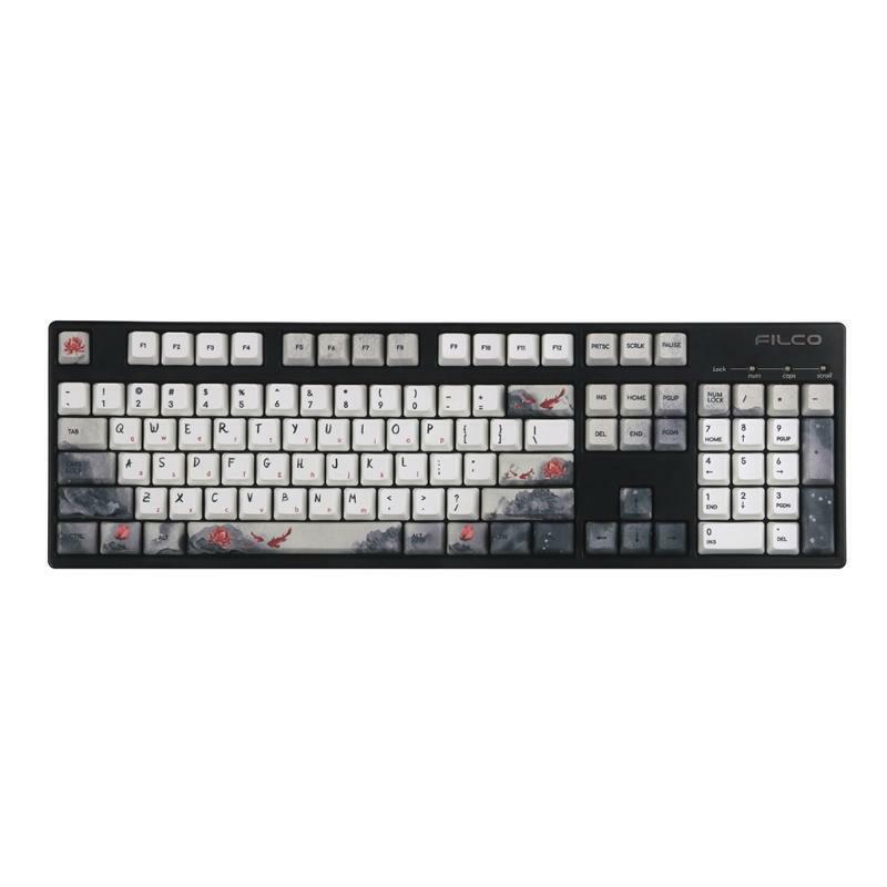 5 Sides Dye-Sublimation OEM PBT Keycaps Lucky Koi Nobori Carp Keyboard Keycaps