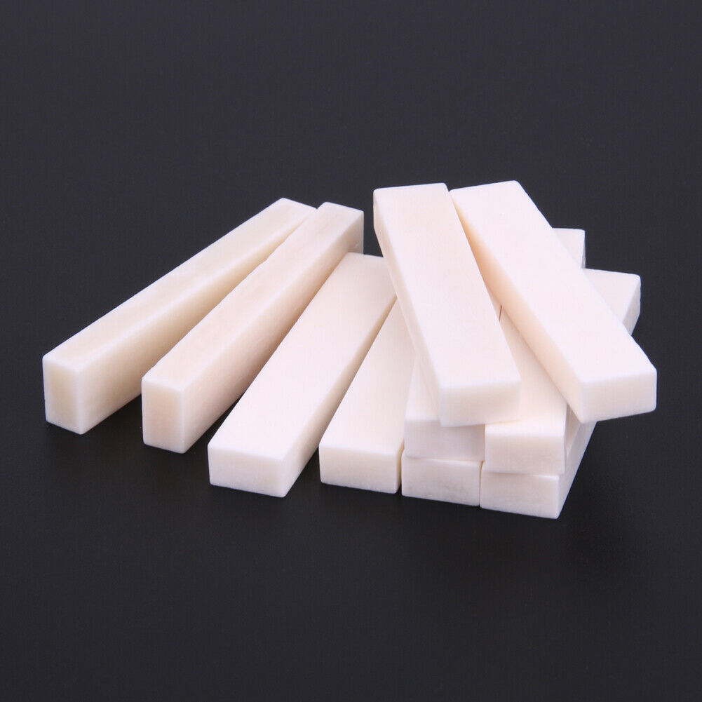 10PCS Best Guitar Bass Real Blank Bone Nut for LP Folk/Classical Guitar