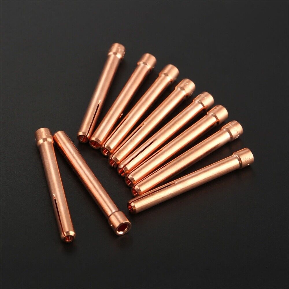 TIG 10N24 Collet Body 3/32" for SR WP-17 18 26 Welding Torch Consumables 10pcs