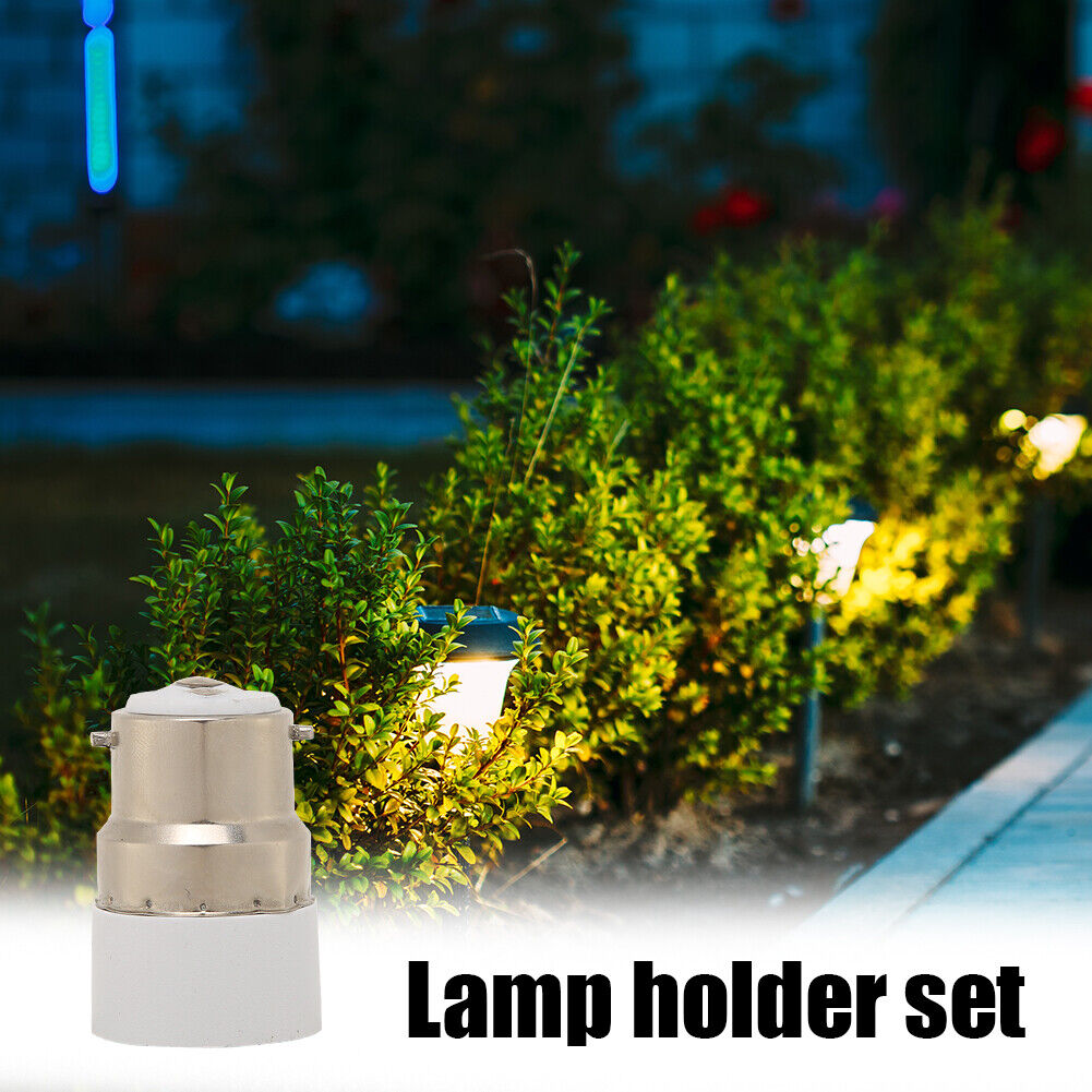 Adjustable Screw B22 to E14 Lamp Holder LED Light Adapter Converter (5pcs)