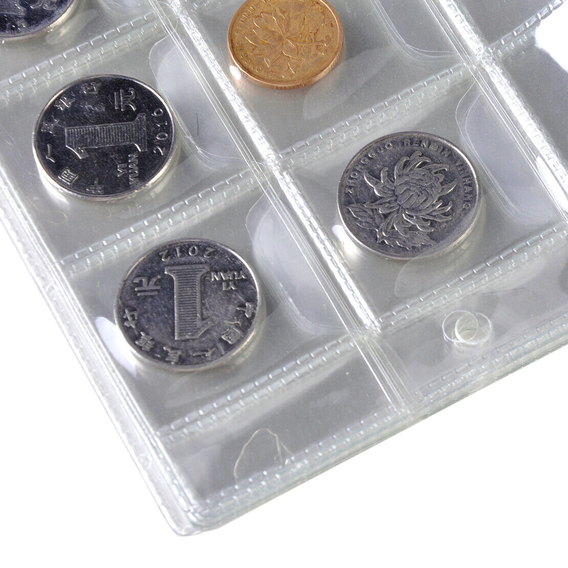 10x 30 Pockets Classic Album Pages Money Coin Note Currency Holder Collection Li