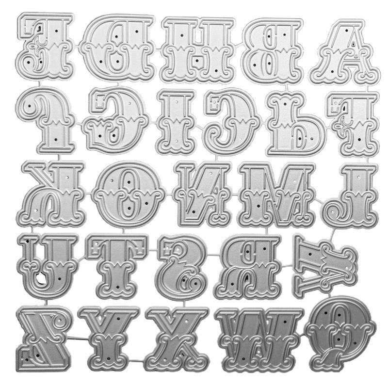 Alphabet Metal Cutting Dies Photo Album Journal Diary Decoration Birthday Gift