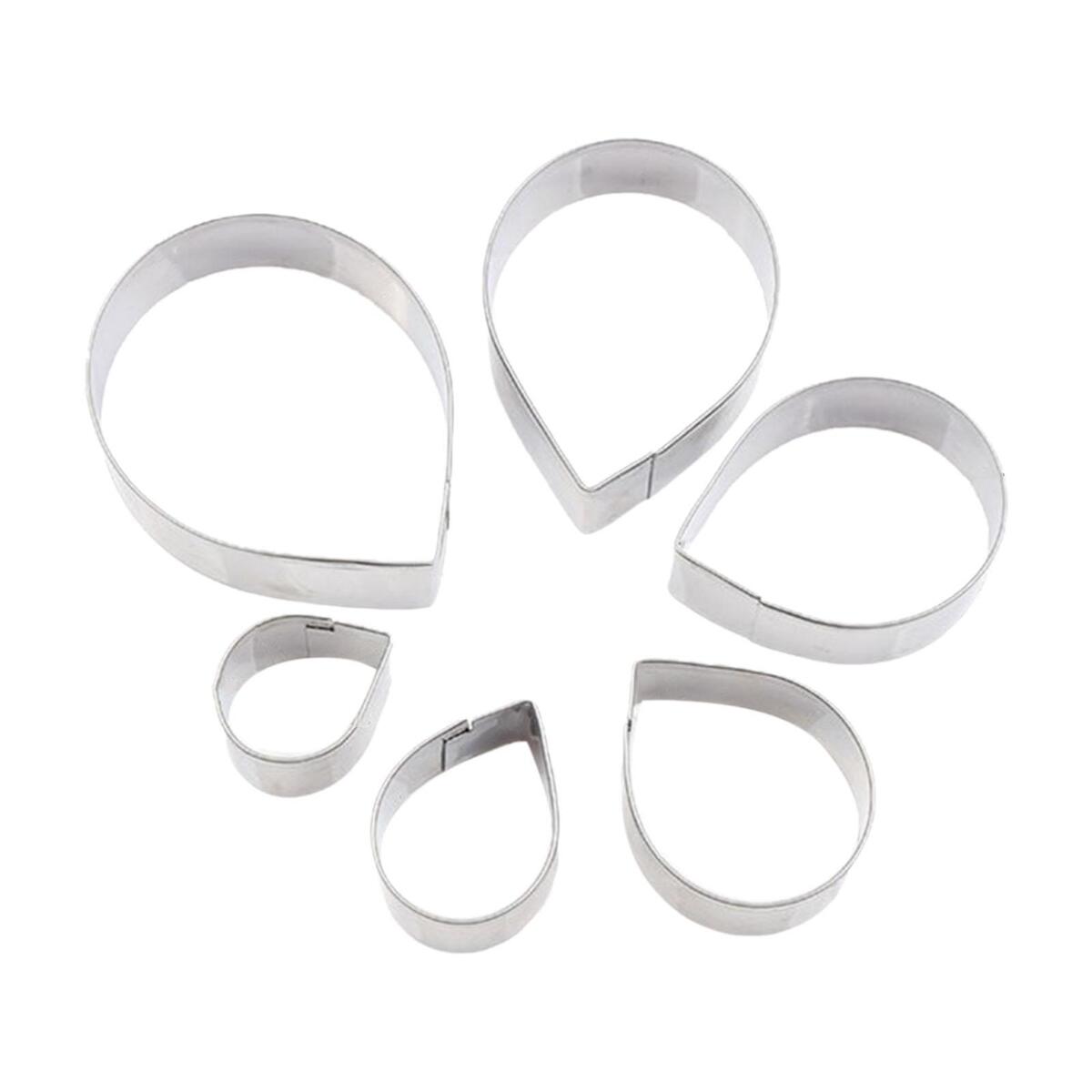 6Pcs Stainless Steel Polymer Clay Cutters Rose Flower Petal DIY for Designer
