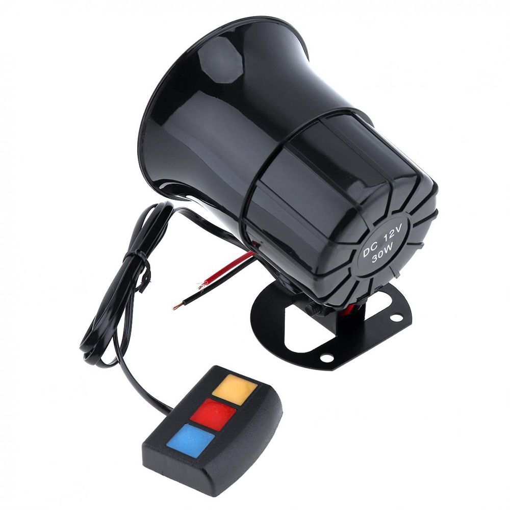 Van Truck 12V 30W 3 Sounds Speaker for Motorcycles Emergency Sound Amplifier