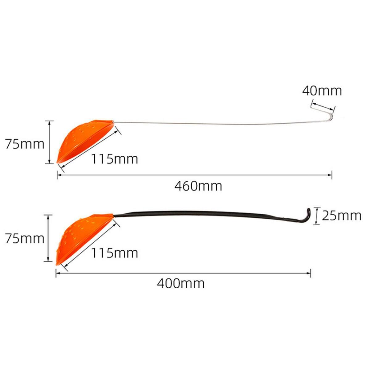 2PCS  Fishing Scoops Long Handle Accessories Aluminum Durable