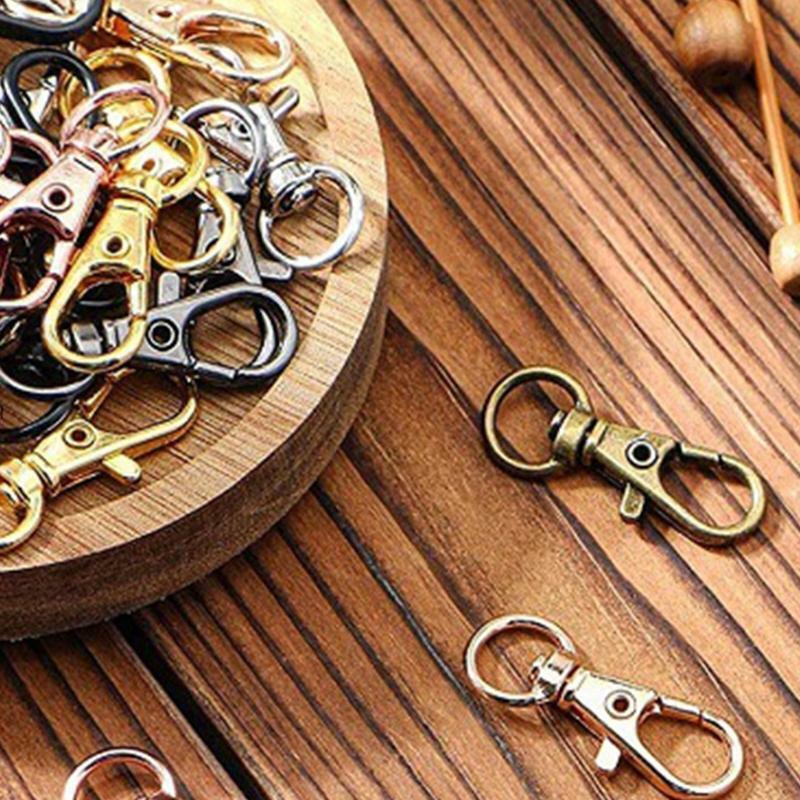 Key Ring with Lobster Claw Clasps and Open Jump Rings 56Pack Keyrings for DIY