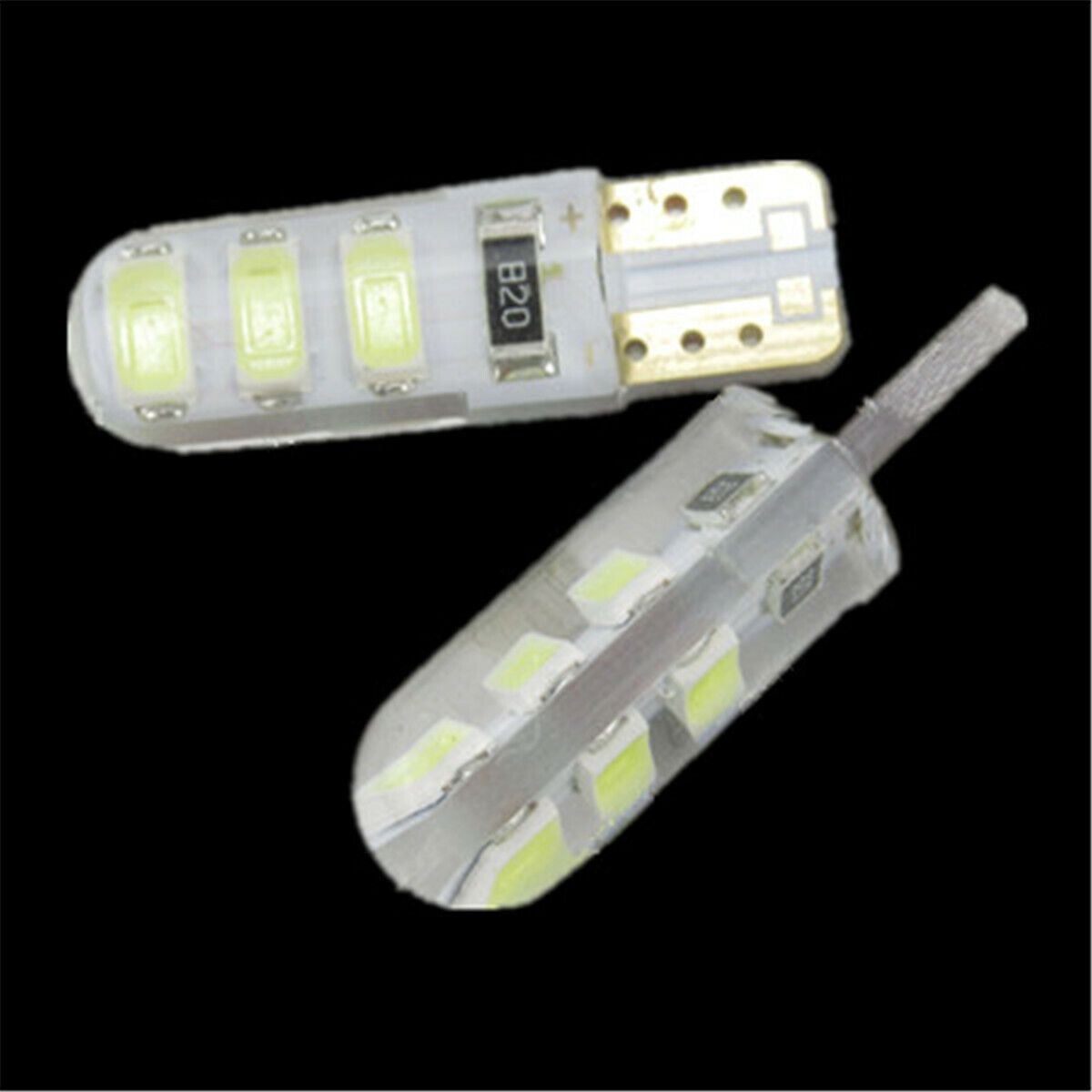2PCS Auto LED Light T10B 6SMD White Color Light Bulb 5630 Car Turn Signal Light