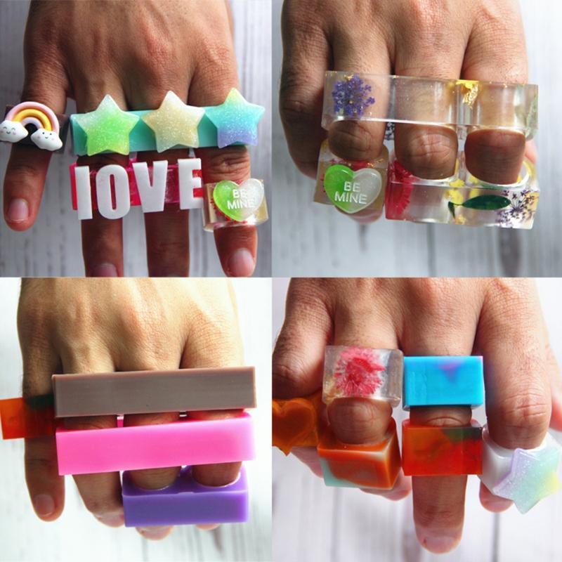 Jewelry Silicone Mold Set DIY Art Crafts Ring Making Tool Decorative Accessories