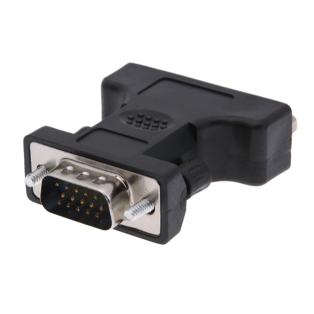 24+5Pin DVI Female to 15Pin VGA Male Cable Extender Adapter Connector