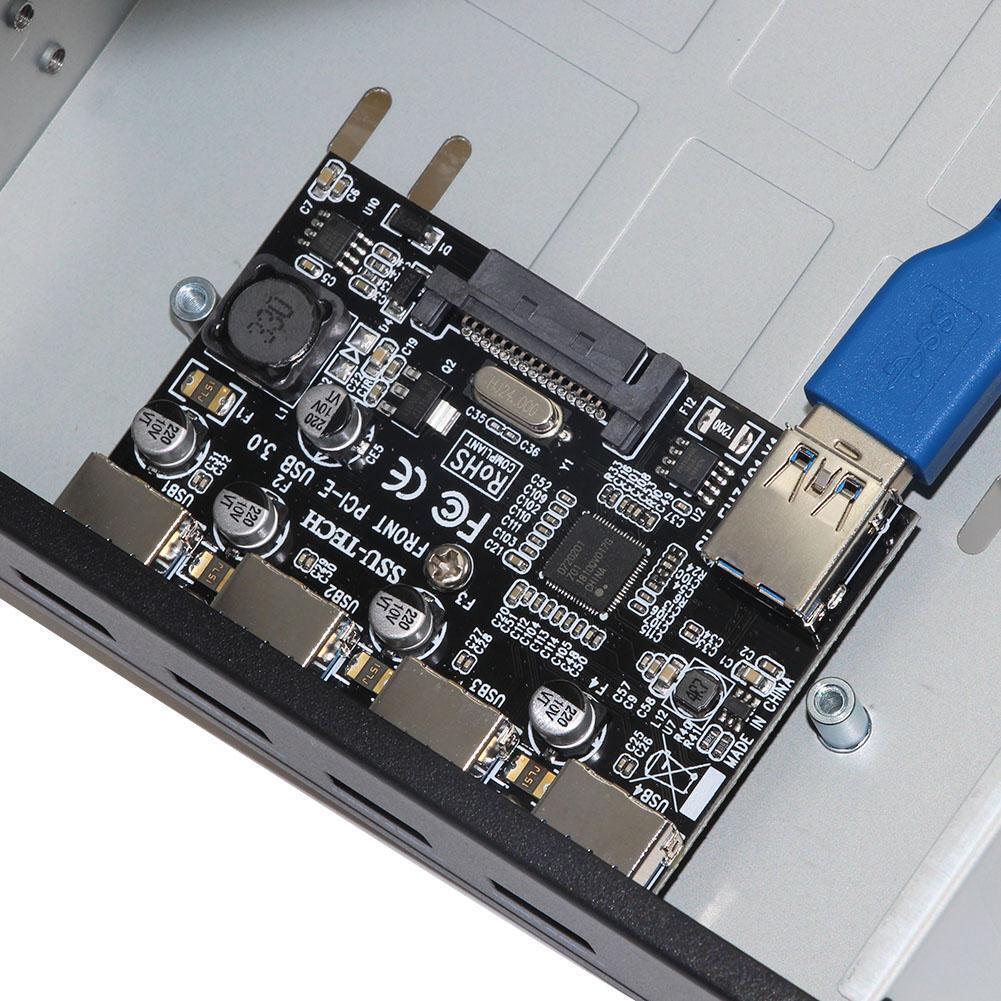 SSU FU3401 PCI-E to 4 Port USB 3.0 PCI Express Expansion Card for Desktop