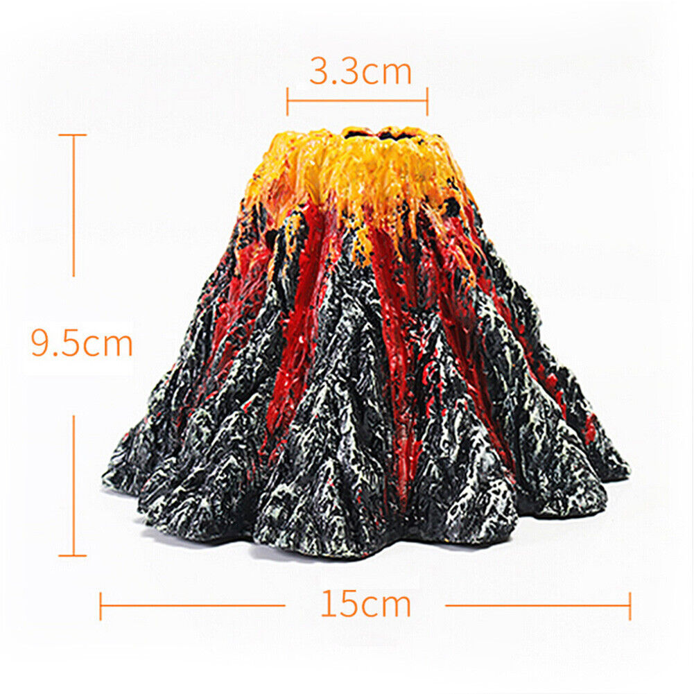 Volcano Shape Aquarium Air Bubble Stone Fish Tank Oxygen Pump Drive Decor