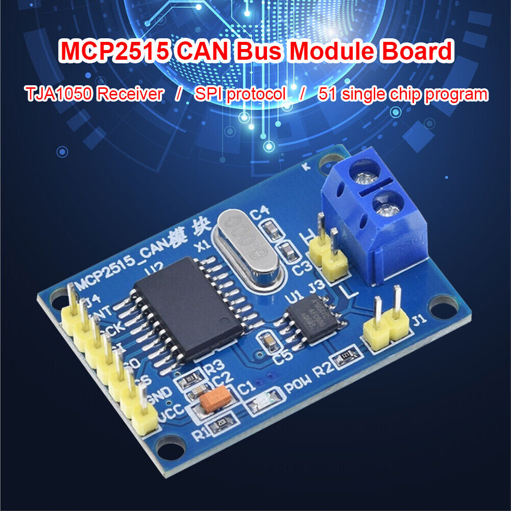 MCP2515 CAN Bus Module Board TJA1050 Receiver SPI for 51 MCU Controller