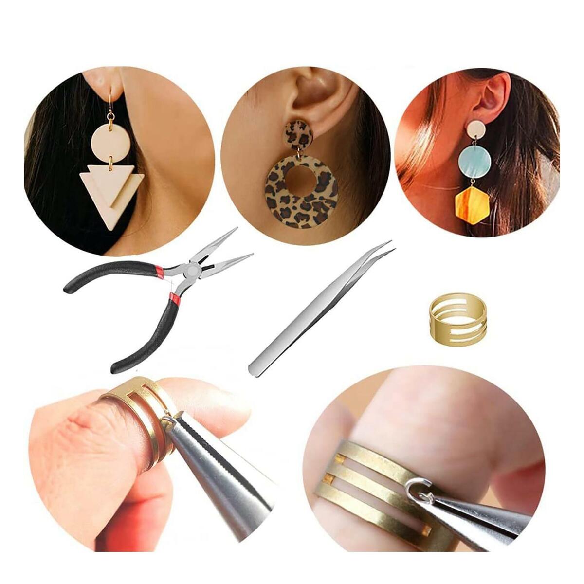 141 Pieces Polymer Clay  Earring Making Kit DIY Clay Jewelry Tool