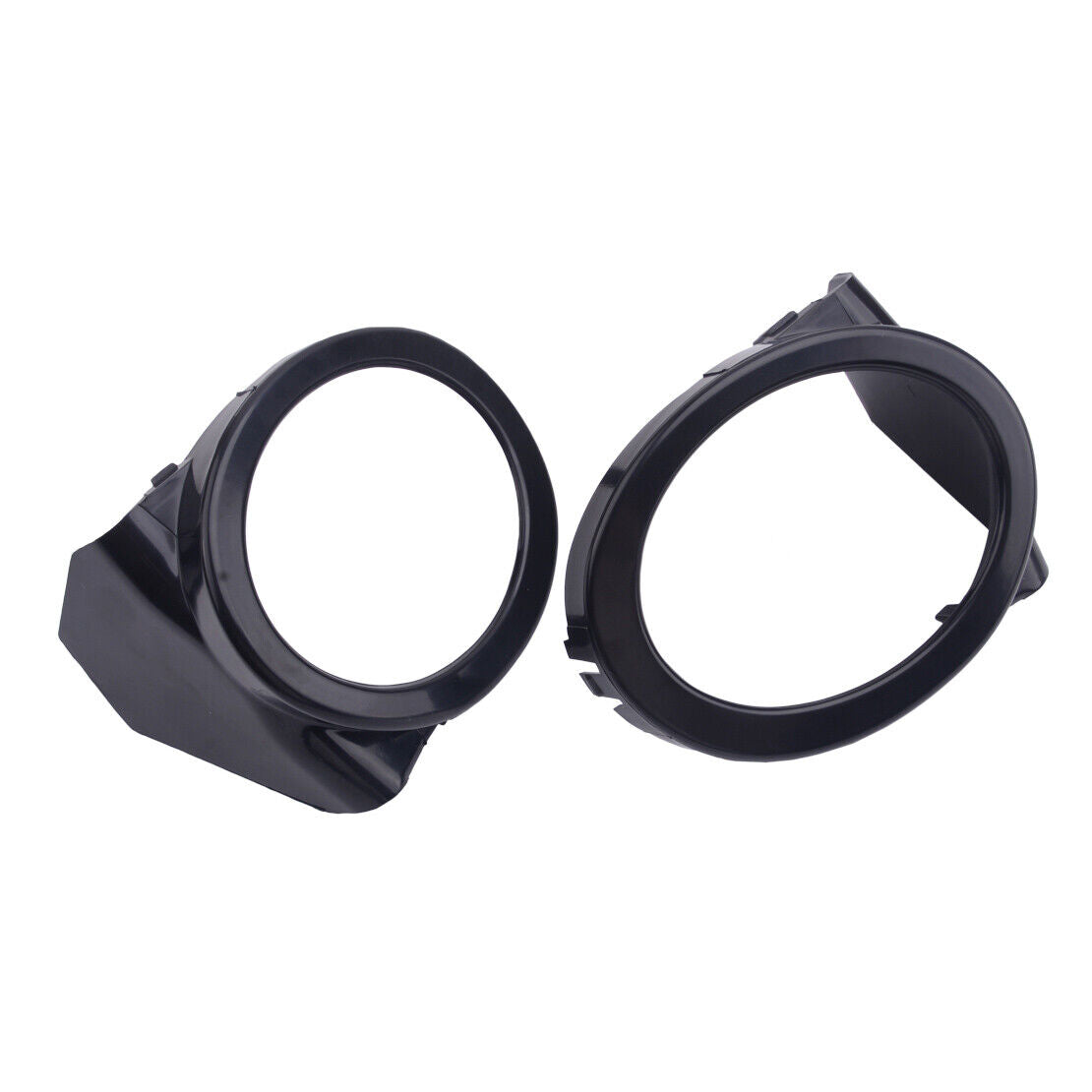 2pcs Fog Light Lamp Frame Cover Trim Ring Fit for BMW E46 M3 2001-2006 Black