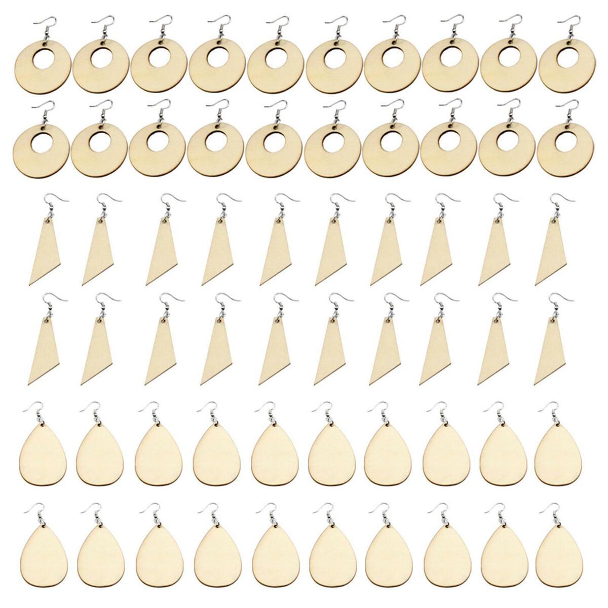 180 Pieces  Earrings Blank  Charms Pendants for DIY Earring