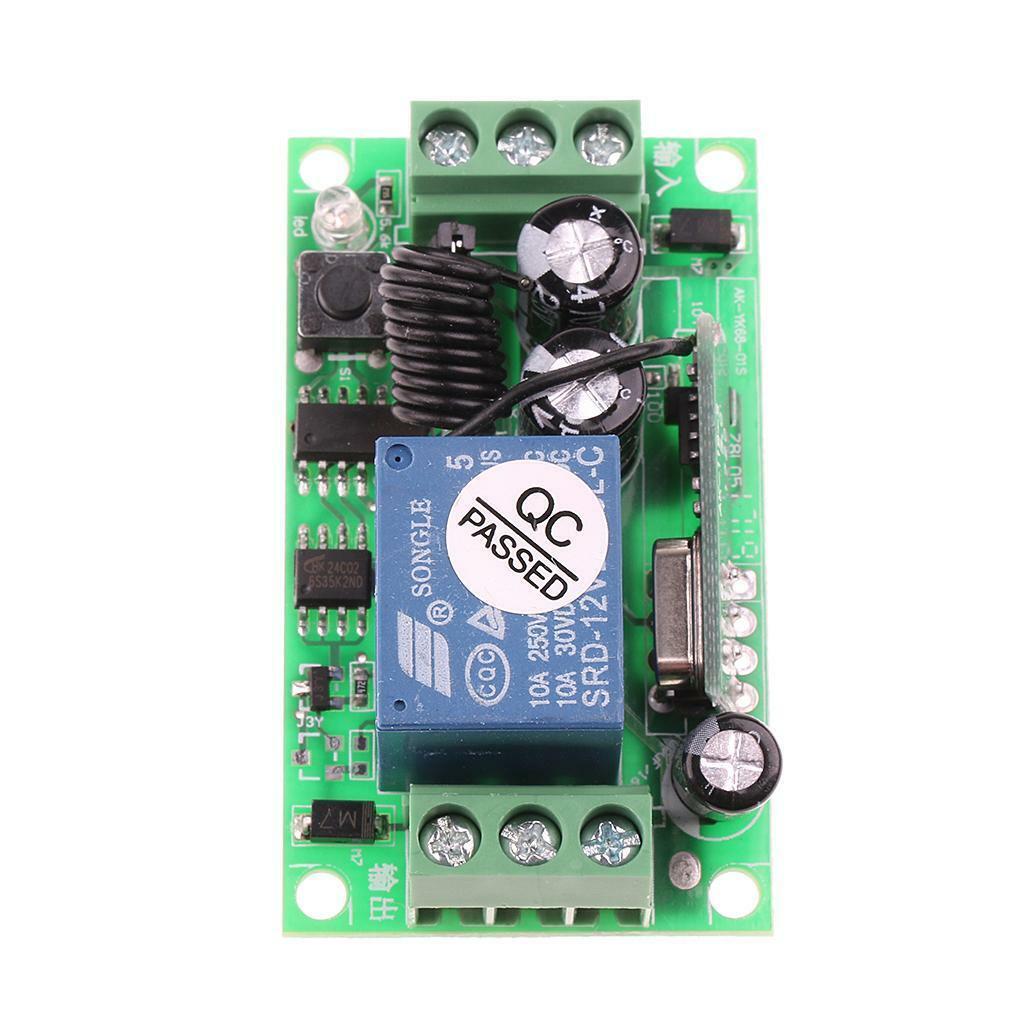12V Learning Remote Control Switch  with Single Bottom Controller 315Mhz