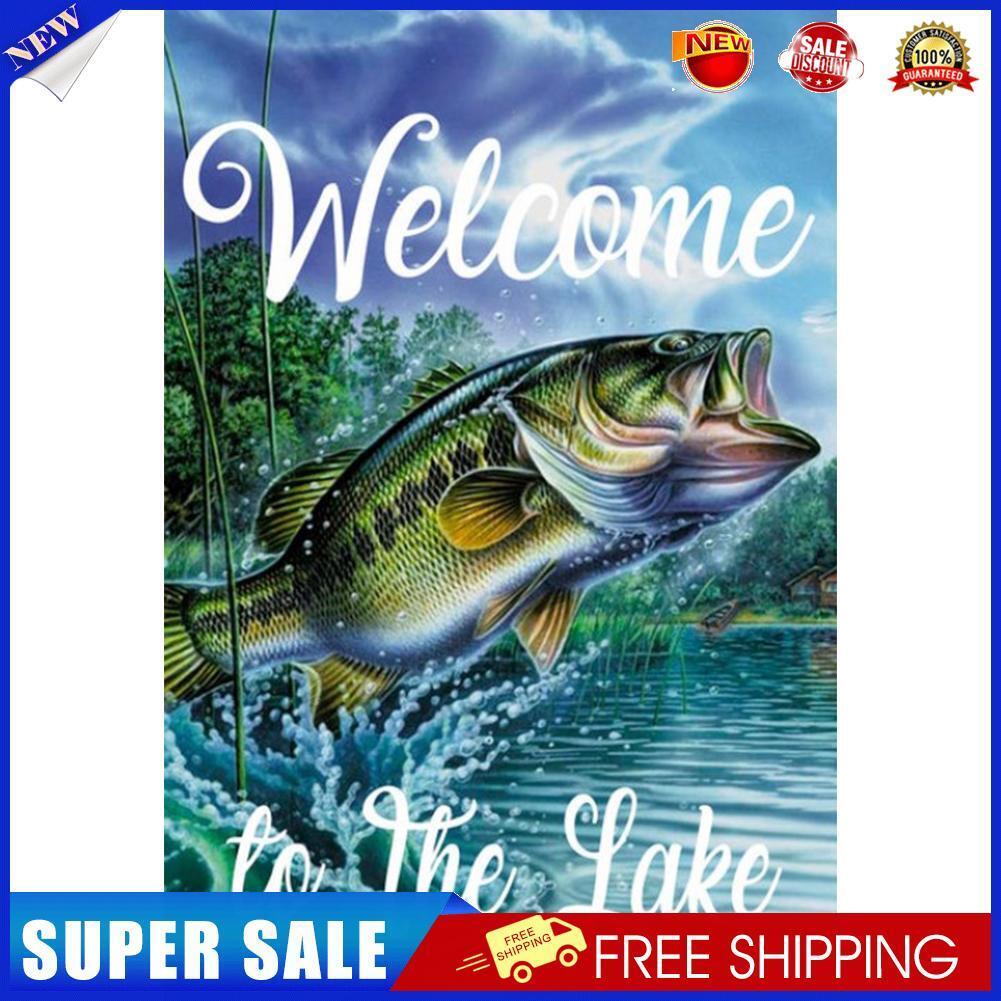 5D DIY Diamond Painting Fish Dive Animal Kits Full Round Drill Rhinestone