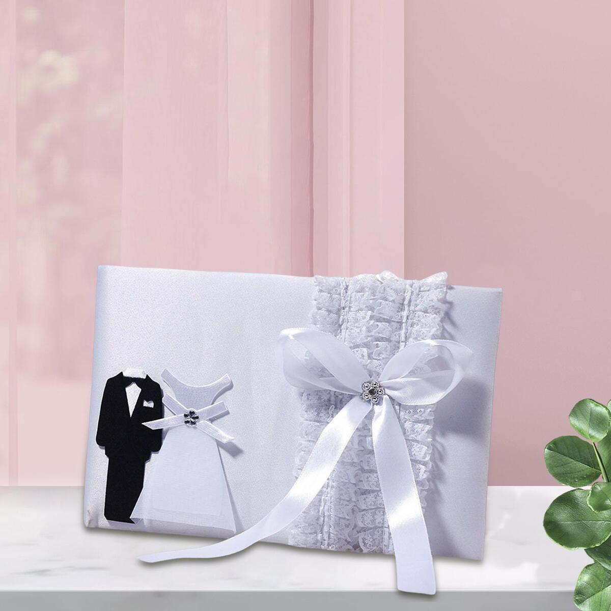 Wedding Guest Book Bowknots Guest Sign Book Guest Registry for Party Wedding