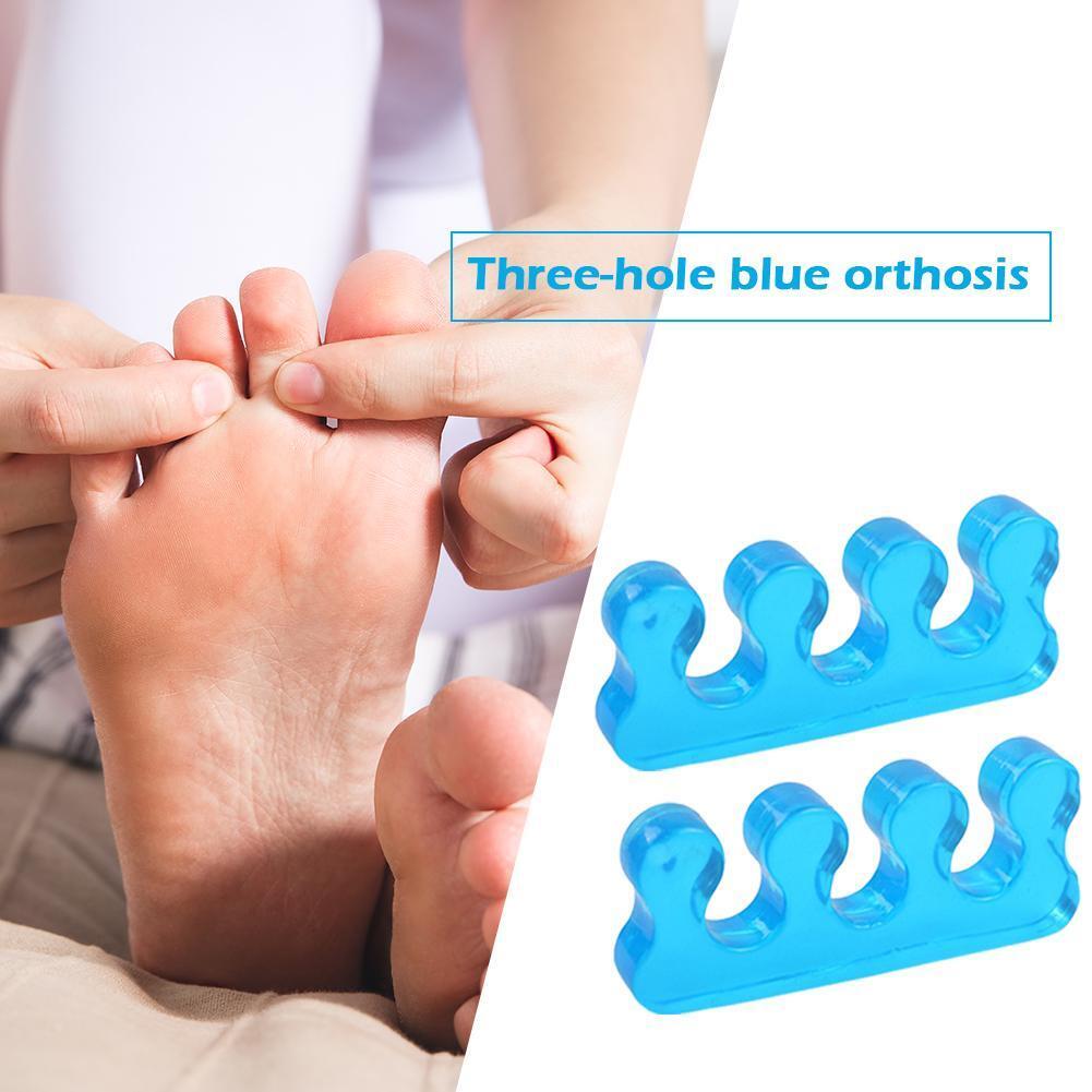 2pcs Soft Form Toe Separators Flexible Finger Spacer for Manicure Pedicure