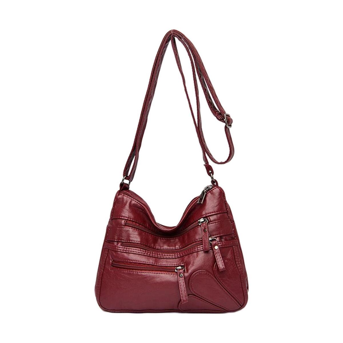 2Pcs Women Shoulder Bag Fashion Crossbody Purse Handbag for Working Business