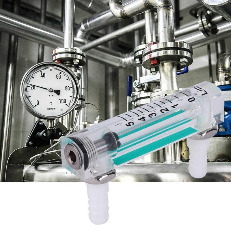 Air Oxygen Flowmeter With Valve 70mm Hose Barb Pressure 0.1Mpa 1-5LPM/Min