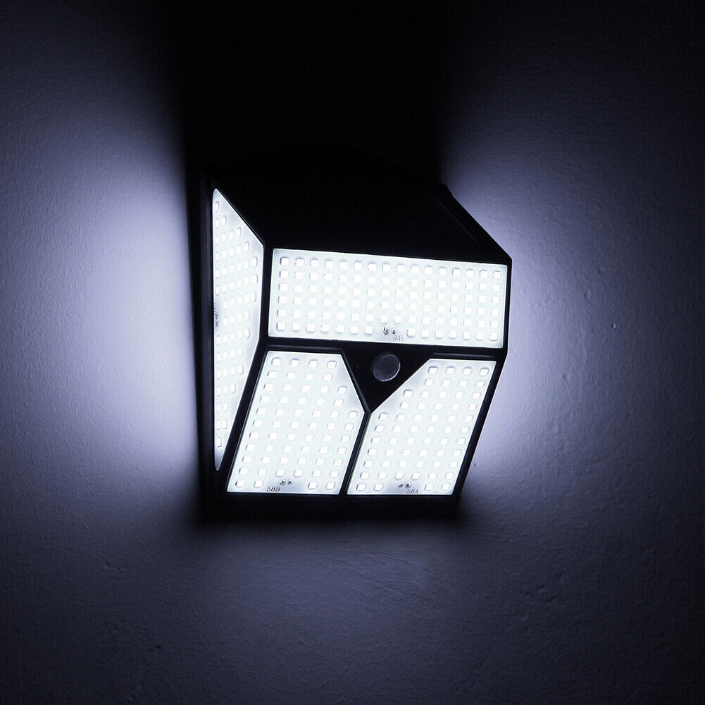 318 LED Solar Powered Lights Outdoor Wall PIR Motion Sensor Lamp (Single)