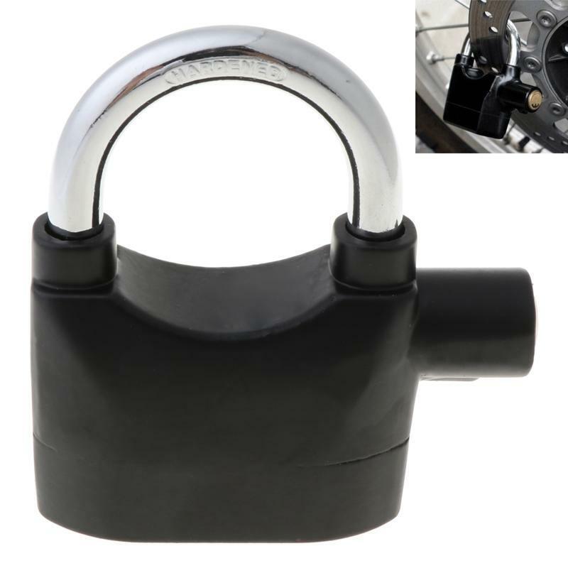 Waterproof Siren Alarm Padlock Alarm Lock for Motorcycle Short Beam Bike Bicycle