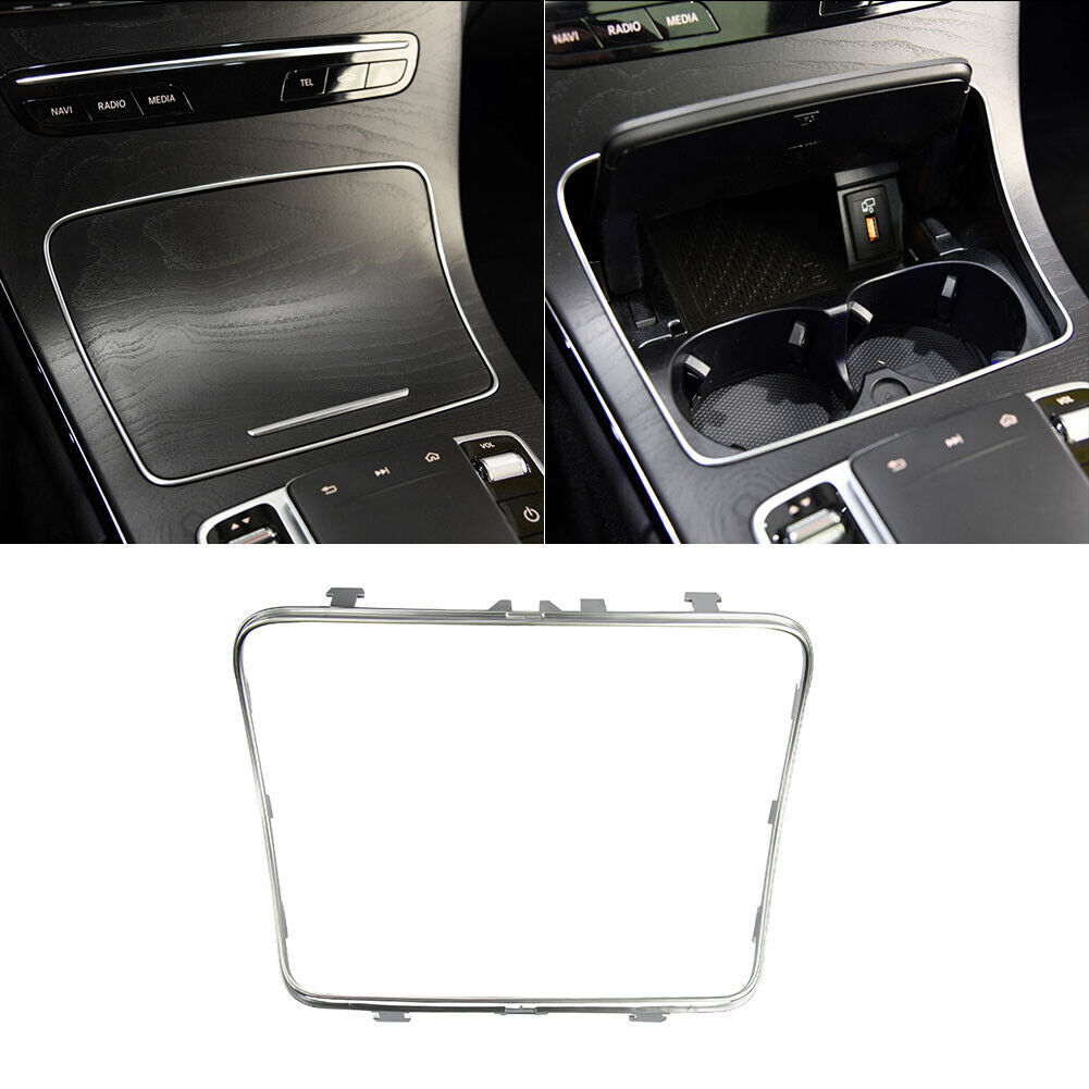 Ashtray Cup Holder Strip Trim Chrome for Mercedes Benz W253 W205 2015-2020