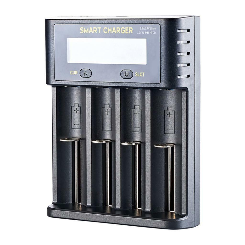Batteries Charger 4 Slot Fast Charging for  Batteries 18650 25500 AA