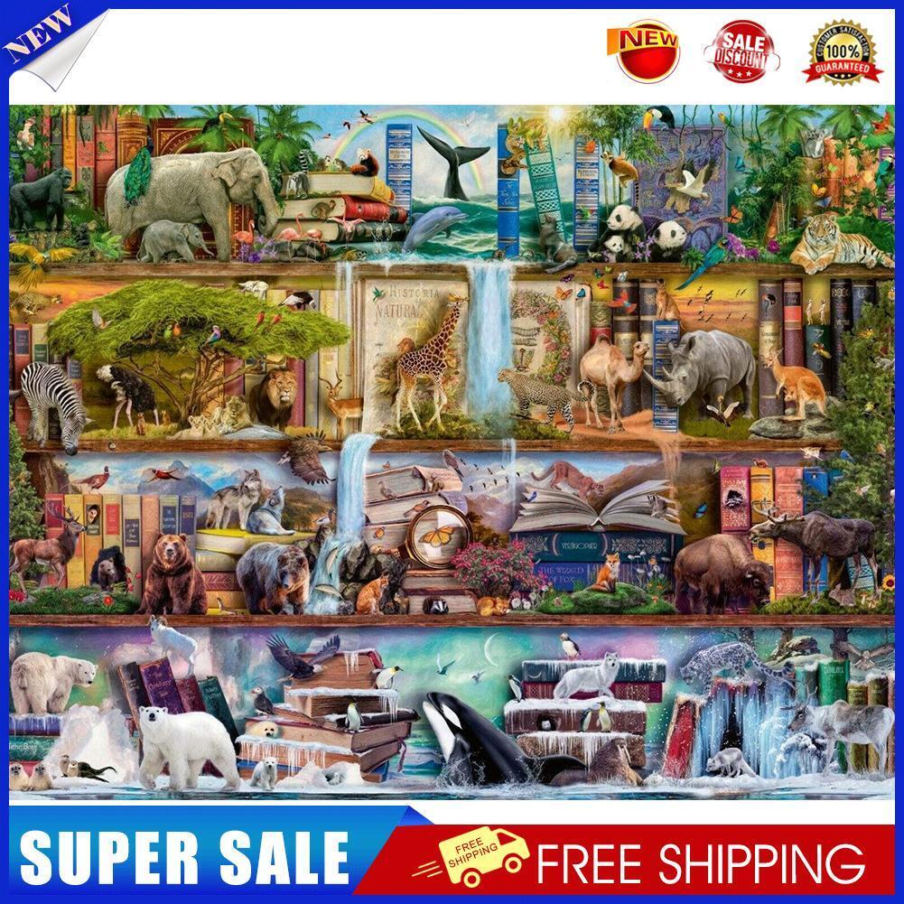 Full Cross Stitch Wildlife Book 11CT Stamped DIY Animal Embroidery Crafts